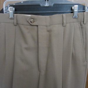 Vintage Poly/Wool Blend Cuffed Hem Slacks 32/31
